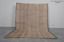 Vintage Tuareg Reed Rug 6.9 x 9.1 Feet – Handwoven Mauritanian Desert Mat