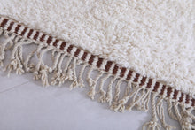 White & brown custom Moroccan rug – Warm and inviting design