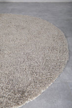 Moroccan Round rug - custom round rug - gray rug - wool round rug - beni ourain rug