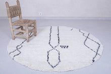 Moroccan Round rug - custom round rug - berber rug - wool round rug - round rug