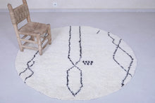 Moroccan Round rug - custom round rug - berber rug - wool round rug - round rug
