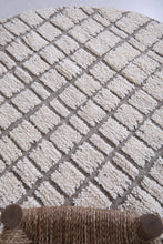 Moroccan Round rug - Custom size rug - moroccan circle rug - round rug grid