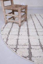 Moroccan Round rug - Custom size rug - moroccan circle rug - round rug grid