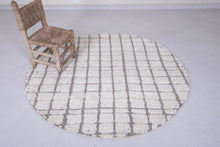 Moroccan Round rug - Custom size rug - moroccan circle rug - round rug grid