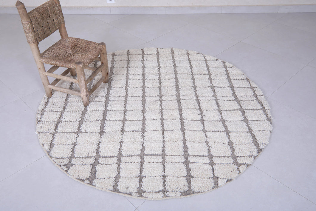 Moroccan Round rug - Custom size rug - moroccan circle rug - round rug grid