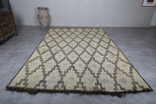 Vintage tuareg mat 8.1 x 13.2 feet mauritanian rug