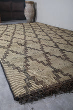 Vintage tuareg mat 8.1 x 13.2 feet mauritanian rug