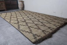 Vintage tuareg mat 8.1 x 13.2 feet mauritanian rug