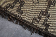Vintage tuareg mat 8.1 x 13.2 feet mauritanian rug