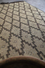 Vintage tuareg mat 8.1 x 13.2 feet mauritanian rug