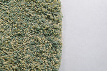 Moroccan Round rug Green - handmade round rug - berber round rug