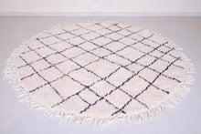 Handmade Moroccan Round rug - Beni ourain rug- custom round rug