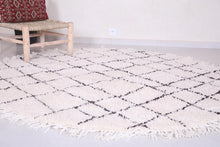 Handmade Moroccan Round rug - Beni ourain rug- custom round rug