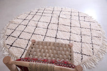 Handmade Moroccan Round rug - Beni ourain rug- custom round rug