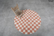 Checkered Moroccan rug – Handmade round rug
