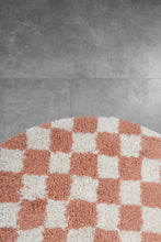 Checkered Moroccan rug – Handmade round rug