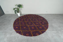Moroccan Round rug - custom round rug - rounded rug - wool round rug