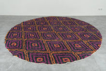 Moroccan Round rug - custom round rug - rounded rug - wool round rug