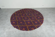 Moroccan Round rug - custom round rug - rounded rug - wool round rug