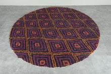 Moroccan Round rug - custom round rug - rounded rug - wool round rug