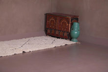 Beni ourain rug runner rug - Handmade berber rug - Moroccan runner wool rug