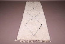 Beni ourain rug runner rug - Handmade berber rug - Moroccan runner wool rug