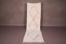 Beni ourain rug runner rug - Handmade berber rug - Moroccan runner wool rug