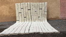 Beni ourain rug hand knotted - Moroccan rug - Wool berber rug  - Custom size rug