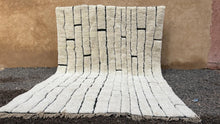 Beni ourain rug hand knotted - Moroccan rug - Wool berber rug  - Custom size rug