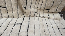Beni ourain rug hand knotted - Moroccan rug - Wool berber rug  - Custom size rug