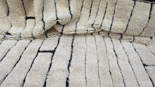 Beni ourain rug hand knotted - Moroccan rug - Wool berber rug  - Custom size rug