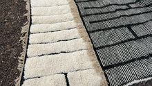 Beni ourain rug hand knotted - Moroccan rug - Wool berber rug  - Custom size rug