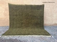 Moroccan olive green rug - Berber area rug - Moroccan area rug - Custom size rug
