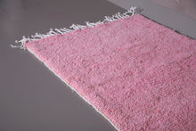 Moroccan Pink rug - All wool custom pink rug