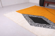 Moroccan berber rug - Yellow wool handmade carpet - Custom Rug