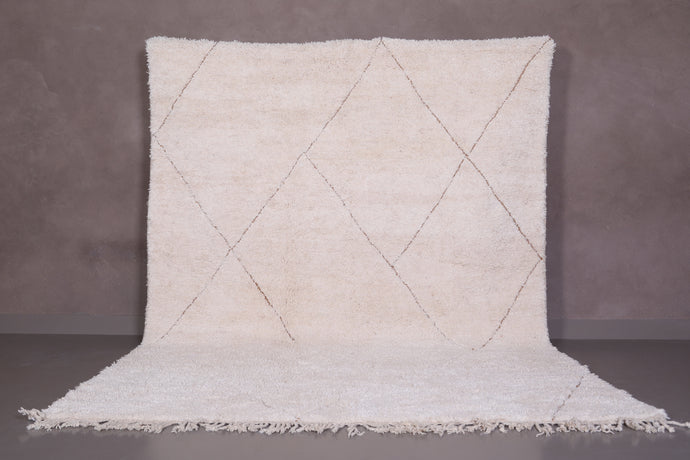 White Custom Moroccan Rug - Handmade Berber Rug