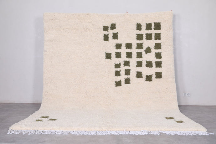 Ivory Handmade Berber Rug - Custom Moroccan Wool Carpet