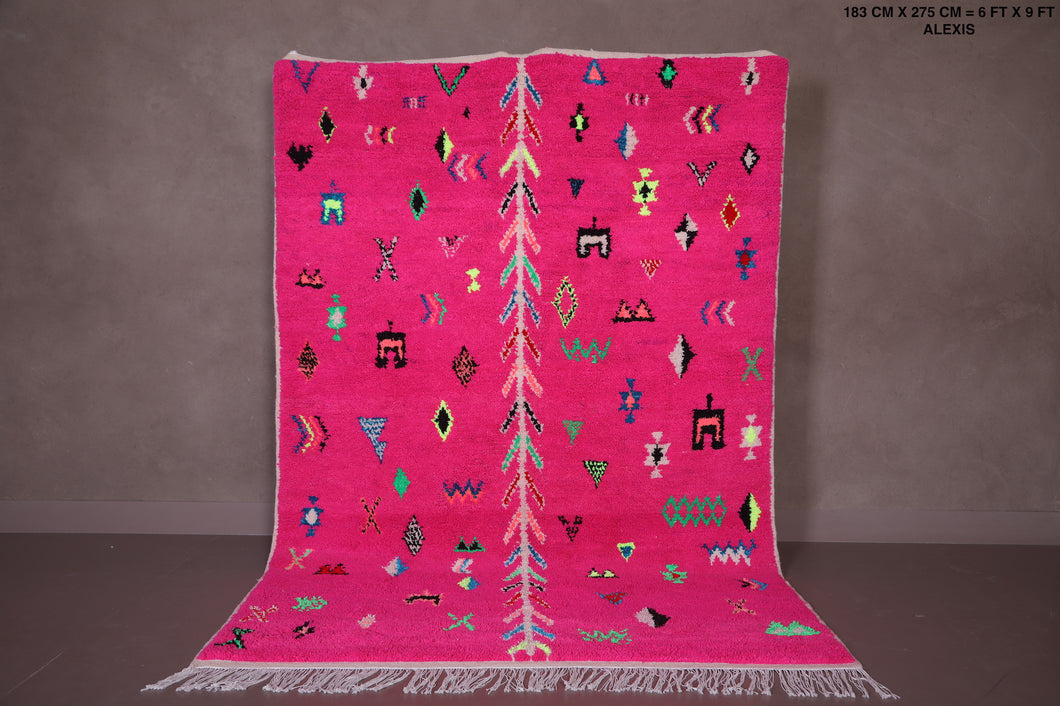 Custom colorful Moroccan rug - Berber handmade carpet