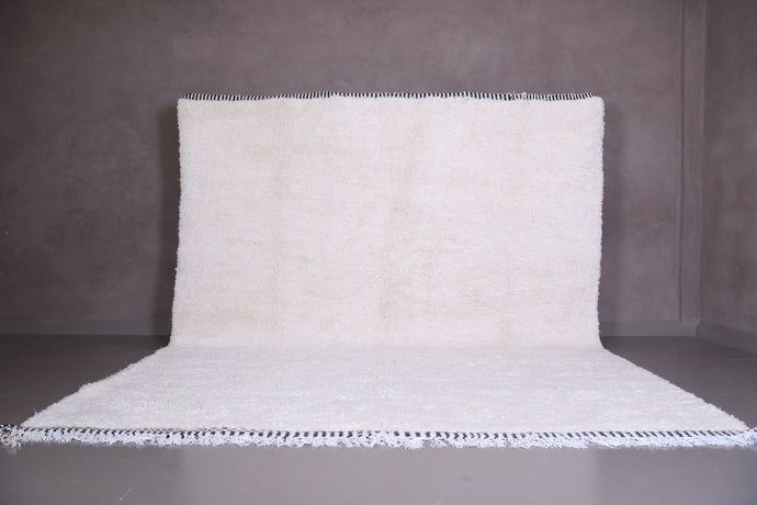 White Shaggy Moroccan Rug - Handmade Berber Style