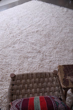 White custom shaggy rug - Handmade Moroccan berber rug