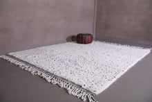 Polka dotted Moroccan rug - Handmade Moroccan shaggy rug