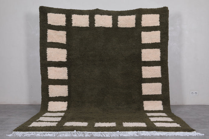 Custom Green Moroccan Rug - Handmade Moroccan Shag Rug