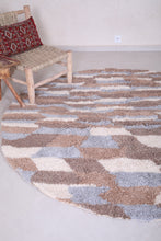 Round moroccan rug - Handmade berber carpet - Custom Rug