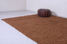 Custom size moroccan rug - handmade brown berber carpet