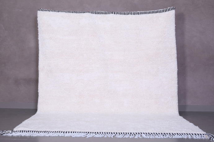 Solid Shaggy Moroccan Rug - Handmade Berber Carpet