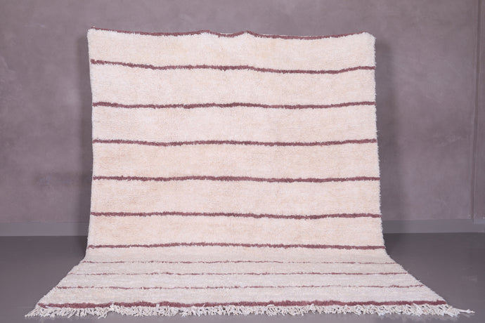 Custom Striped Moroccan Rug - Handmade Shag Area Rug