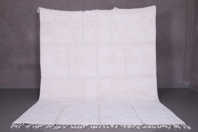 Custom Beige Moroccan Rug - Handmade Berber Carpet