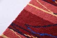 Azilal Moroccan rug - Handmade custom red rug