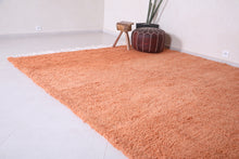 Custom all wool rug - Berber orange handmade carpet