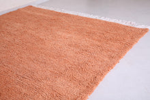Custom all wool rug - Berber orange handmade carpet